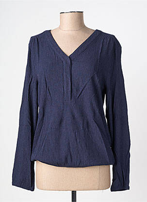 Blouse manches longues manches longues bleu STREET ONE femme