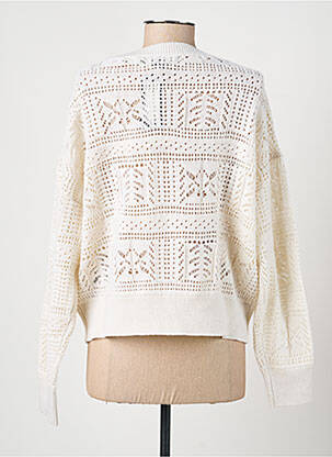 Pull col v manches longues beige VERO MODA femme