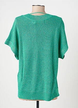 Pull col v manches courtes vert VERO MODA femme