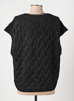 Pull col v sans manche noir VERO MODA femme
