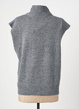 Pull coupe droite sans manche gris VERO MODA femme