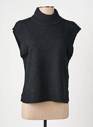 Pull coupe droite sans manche noir VERO MODA femme
