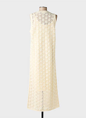 Robe longue sans manche sans manche beige VERO MODA femme