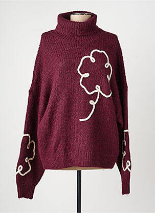 Pull col roulé manches longues manches longues violet VERO MODA femme