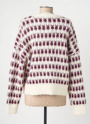 Gilet manches longues fermeture boutonnée sur le devant beige VERO MODA femme