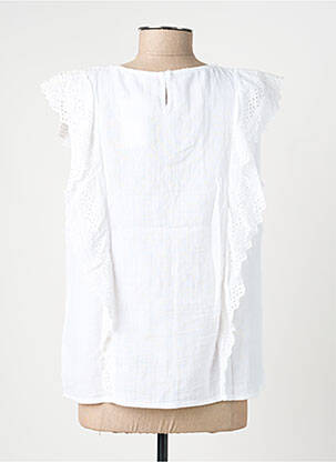 Top manches courtes manches courtes blanc C'EST BEAU LA VIE femme