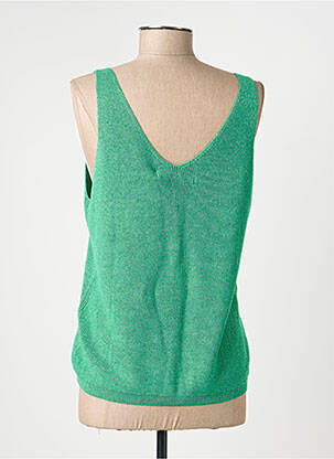 Top coupe cintrée fines bretelles vert VERO MODA femme
