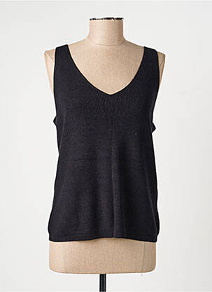 Top coupe cintrée fines bretelles noir VERO MODA femme