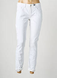 Jeans coupe slim stretch taille basse blanc STREET ONE femme