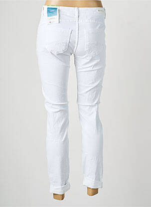 Jeans coupe slim stretch taille basse blanc STREET ONE femme