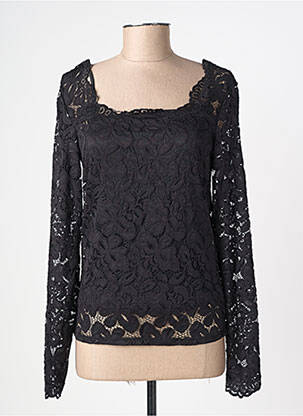 Top stretch manches longues noir VERO MODA femme