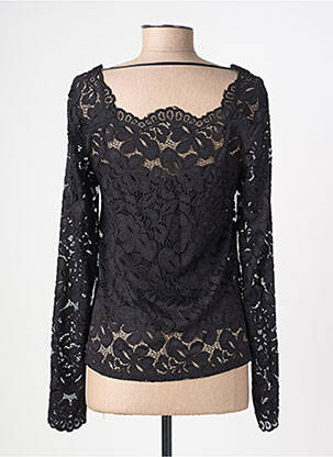 Top stretch manches longues noir VERO MODA femme