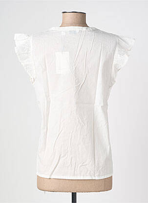 Top manches courtes manches courtes blanc B.YOUNG femme