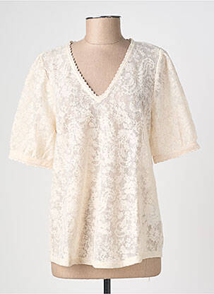 Top manches courtes manches courtes blanc B.YOUNG femme
