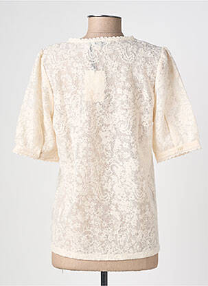 Top manches courtes manches courtes blanc B.YOUNG femme