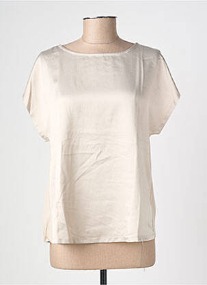 T-shirt coupe droite manches courtes beige VERO MODA femme