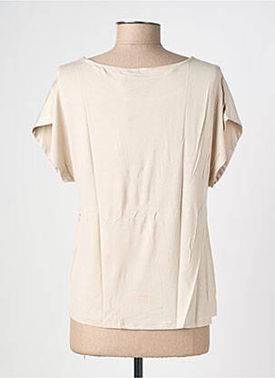 T-shirt coupe droite manches courtes beige VERO MODA femme