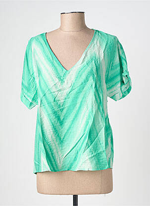 T-shirt coupe droite manches courtes vert VERO MODA femme