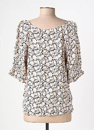 Top imprimé fantaisie manches courtes noir VERO MODA femme