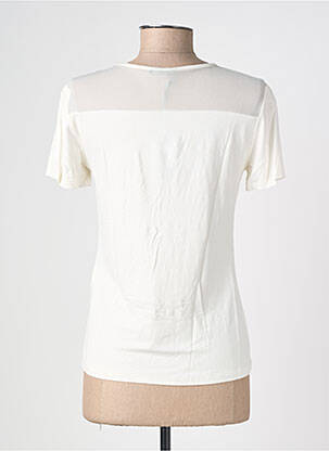 T-shirt stretch manches courtes blanc GAOS femme