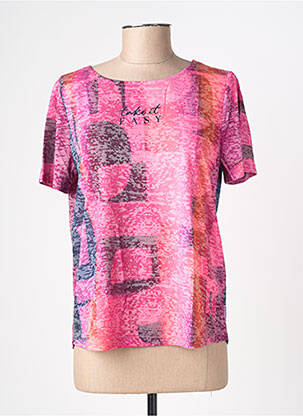 T-shirt imprimé fantaisie manches courtes rose STREET ONE femme