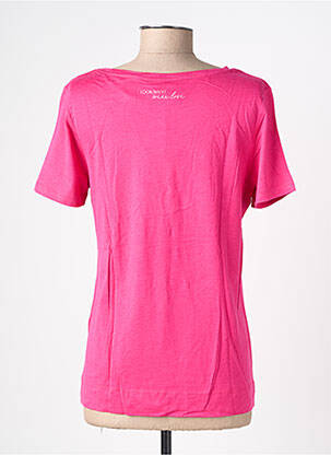 T-shirt sérigraphie floquée manches courtes rose STREET ONE femme