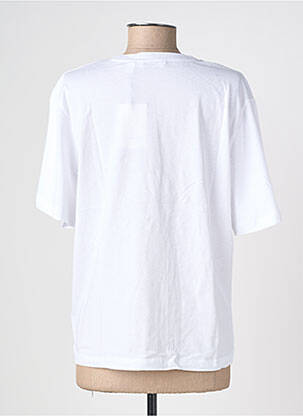 T-shirt sérigraphie floquée manches courtes blanc B.YOUNG femme