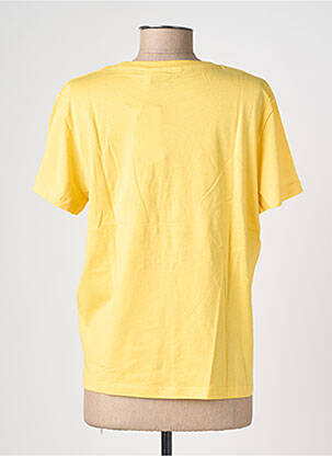 T-shirt coupe droite manches courtes jaune B.YOUNG femme