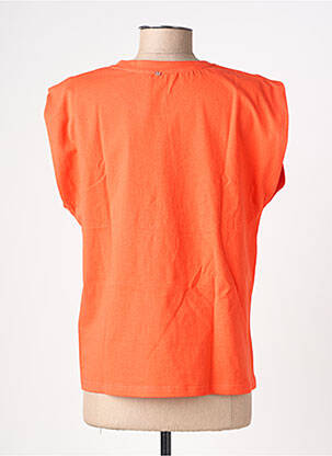T-shirt coupe droite manches courtes orange RUE MAZARINE femme