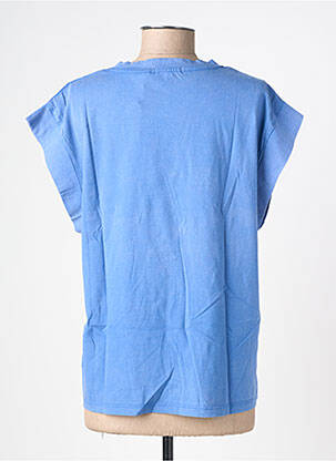 T-shirt coupe droite manches courtes bleu MY HELLO JOY femme