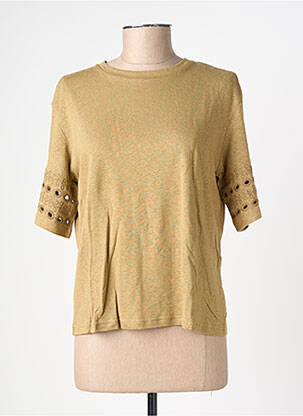 T-shirt coupe cintrée manches courtes vert RUE MAZARINE femme