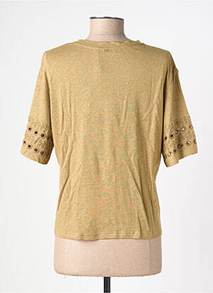T-shirt coupe cintrée manches courtes vert RUE MAZARINE femme