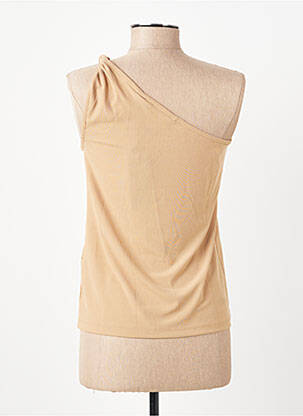 Top stretch sans manche beige VERO MODA femme