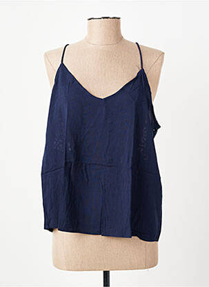 Top coupe fluide sans manche bleu VERO MODA femme