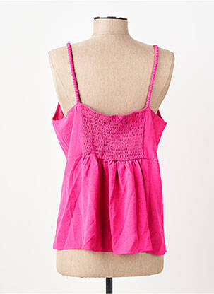 Top coupe fluide fines bretelles rose VERO MODA femme