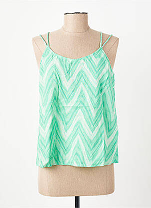 Top coupe fluide fines bretelles vert VERO MODA femme