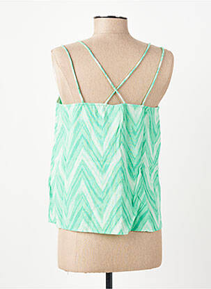 Top coupe fluide fines bretelles vert VERO MODA femme