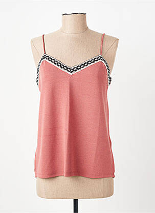 Top stretch fines bretelles rose VERO MODA femme
