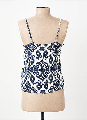 Top imprimé fantaisie fines bretelles bleu VERO MODA femme