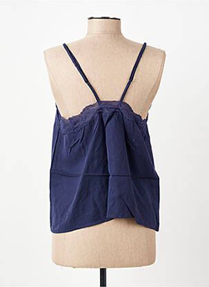 Top manches bretelles ajustables fines bretelles bleu RUE MAZARINE femme