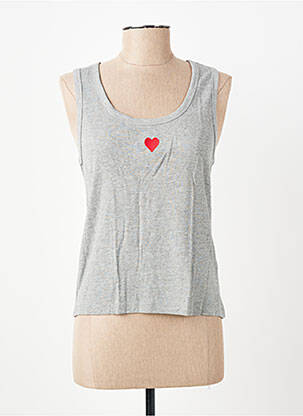 Top stretch sans manche gris VERO MODA femme