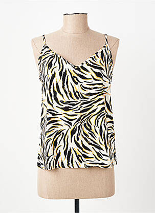 Top manches bretelles ajustables fines bretelles beige VERO MODA femme