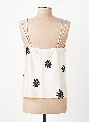 Top coupe fluide fines bretelles beige AWARE BY VERO MODA femme