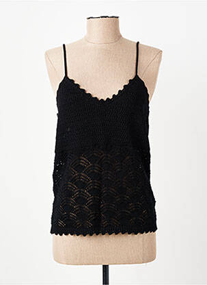 Top stretch fines bretelles noir VERO MODA femme