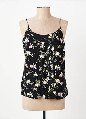 Top imprimé fantaisie fines bretelles noir VERO MODA femme