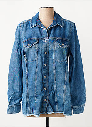 Chemisier coupe cintrée manches longues bleu STREET ONE femme