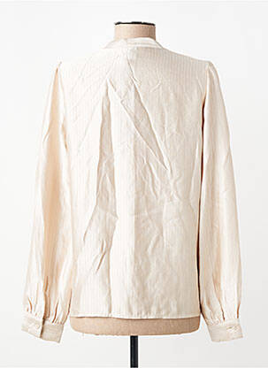 Chemisier coupe fluide manches longues beige VERO MODA femme