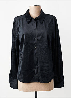 Chemisier coupe droite manches longues noir VERO MODA femme