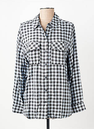 Chemisier coupe cintrée manches longues bleu STREET ONE femme