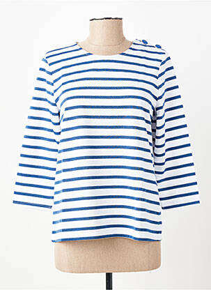 Top tissage jersey manches longues bleu VERO MODA femme